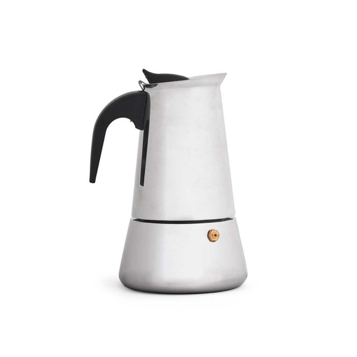 Cafetera Italiana Kinvara S12AA-6T Negro Plateado Acero 6 Tazas 3 Cafetera Italiana Kinvara S12AA-6T Negro Plateado Acero 6 Tazas 3
