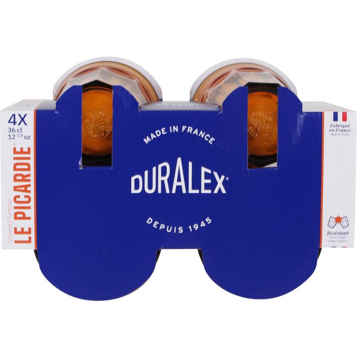 Duralex Set de 4 Vasos Picardie 36 cl Ambar (8 Cajas) 3