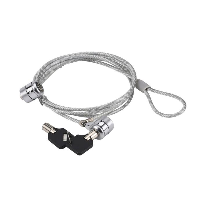 Conceptronic Cable de Seguridad para Portátiles 1.5M Doble Cabezal 2