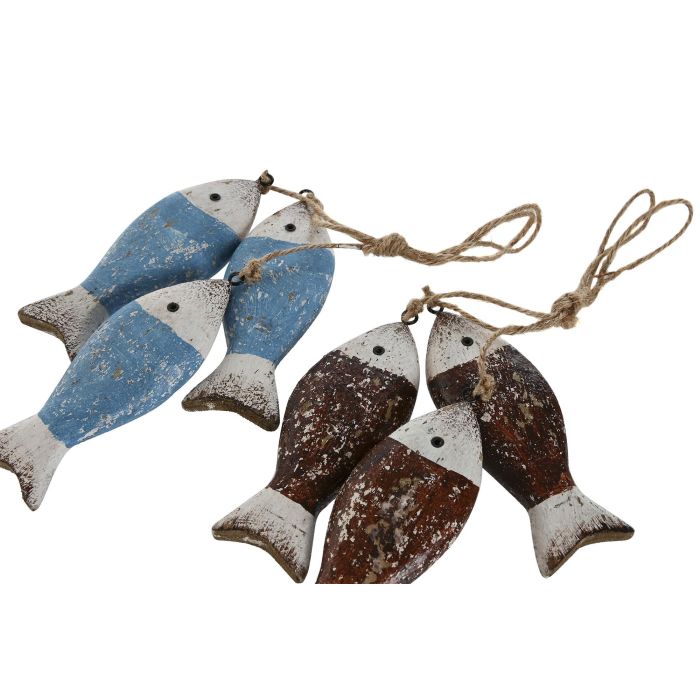 DKD Home Decor Decoracion Colgante Azul Rojo Paulownia 16 x 28 x 16 cm (12 Unidades) DKD Home Decor Decoracion Colgante Azul Rojo Paulownia 16 x 28 x 16 cm (12 Unidades)