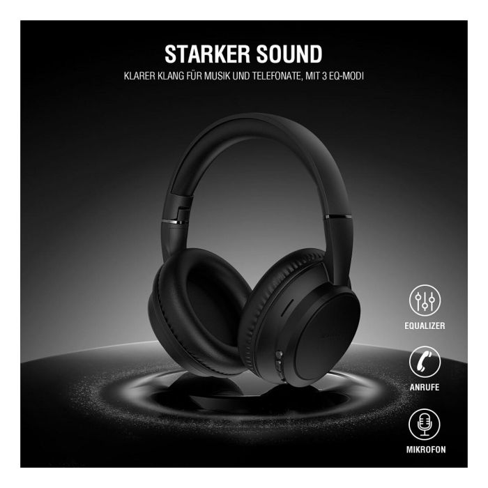 4smarts SkyBuds Wave Auriculares Bluetooth Inalámbrico y Alámbrico Diadema Negro 5 4smarts SkyBuds Wave Auriculares Bluetooth Inalámbrico y Alámbrico Diadema Negro 5