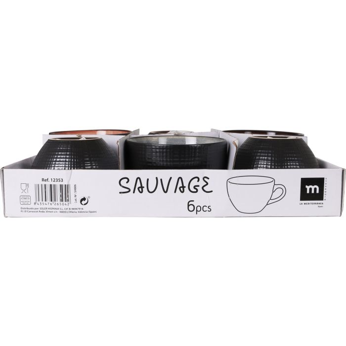 La Mediterranea Taza Jumbo 425 ml Sauvage 14 x 11 x 8 cm (24 Unidades) 1