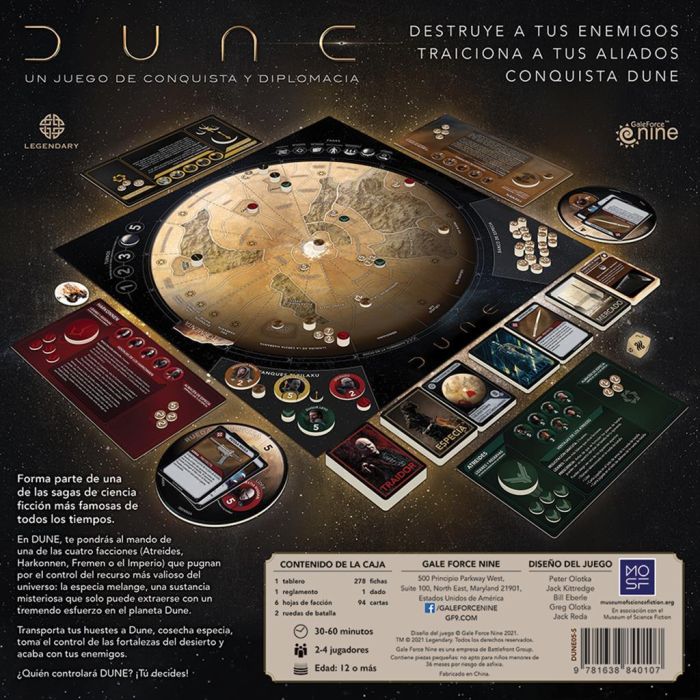 Juego Mesa Dune: Un Juego Conquista 2 Juego Mesa Dune: Un Juego Conquista 2
