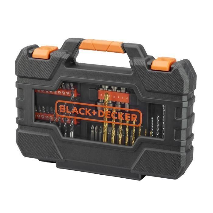 NEGRO Y DECKER Caja 76 accesorios taladrado atornillado A7231 3