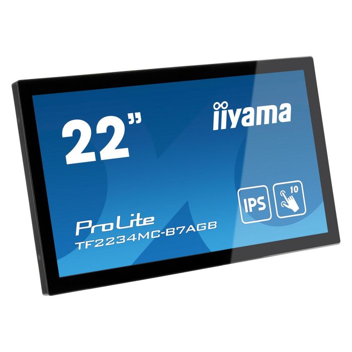 iiyama ProLite TF2234MC-B7AGB Monitor Táctil 21.5" (54.6cm) Full HD 1080p IPS, 10 Puntos Táctiles, HDMI, DisplayPort, Negro