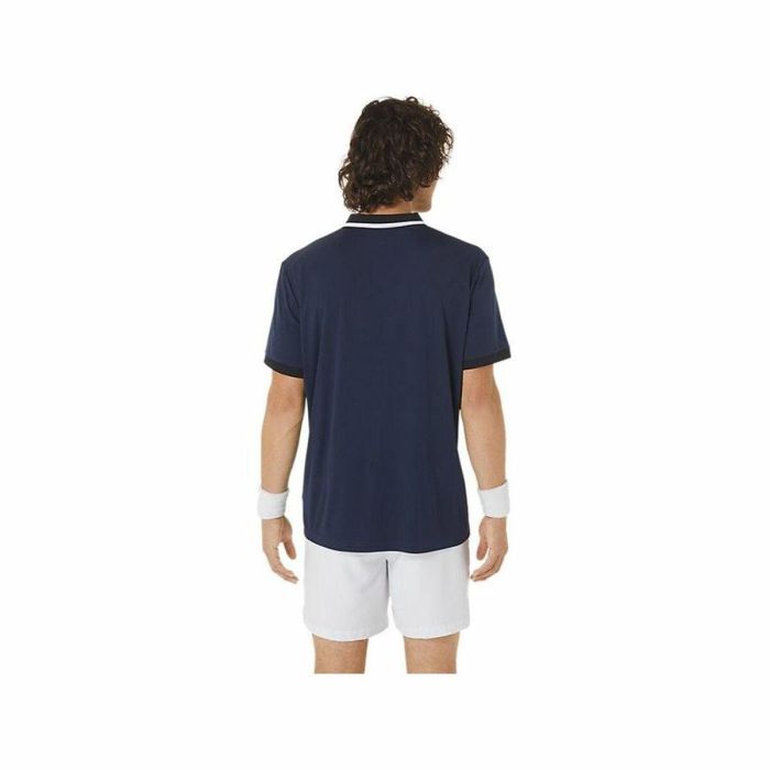 Polo de Manga Corta Hombre Asics Court Azul marino 3 Polo de Manga Corta Hombre Asics Court Azul marino 3