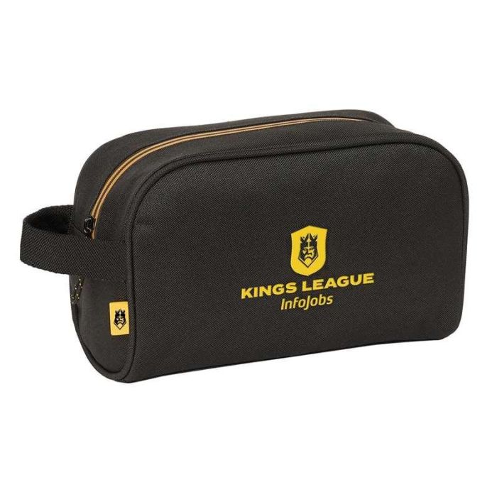 Neceser de Viaje Kings League Negro 24 x 15 x 10 cm