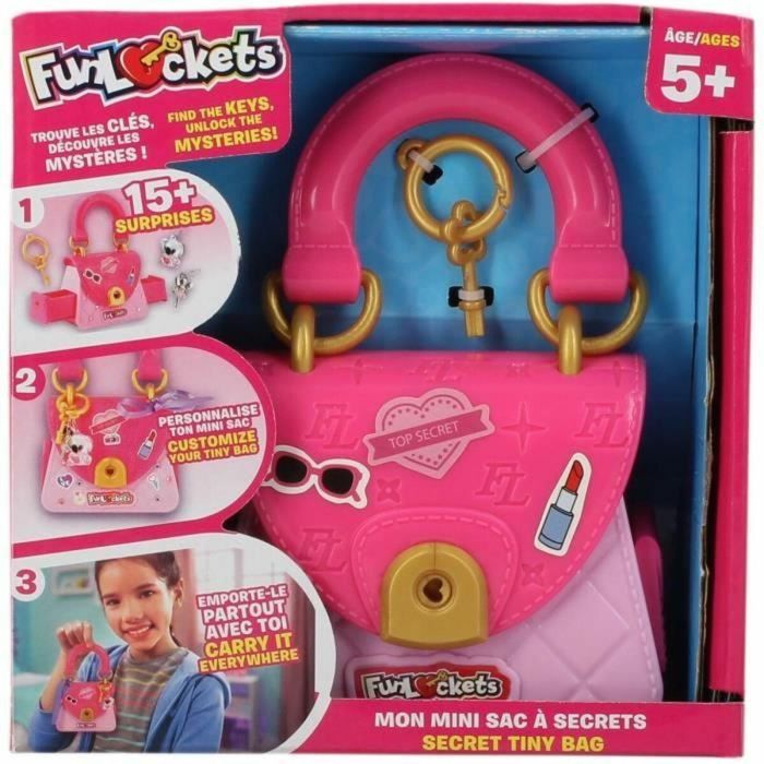 Funlockets Minibolso Secreto S22240FR1 - Rosa, Morado, Dorado 4