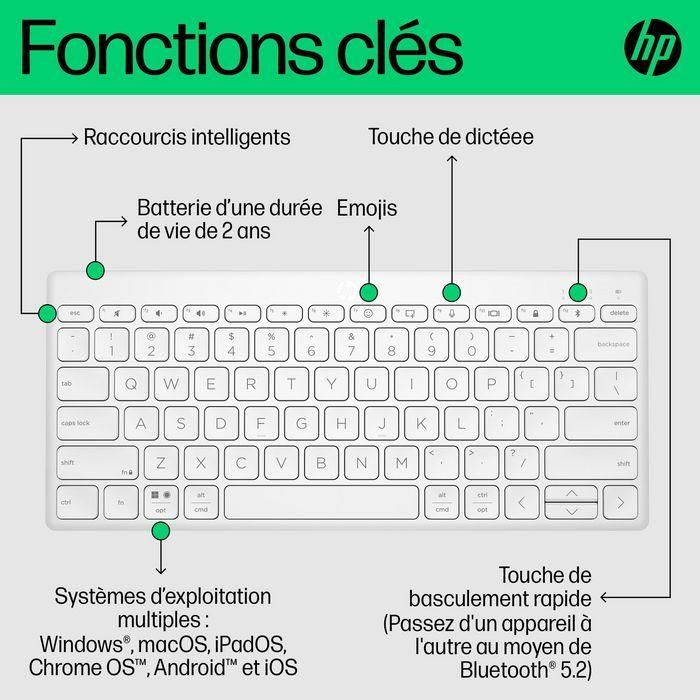 HP 350 Compact Multi-Device Bluetooth Keyboard 15 HP 350 Compact Multi-Device Bluetooth Keyboard 15