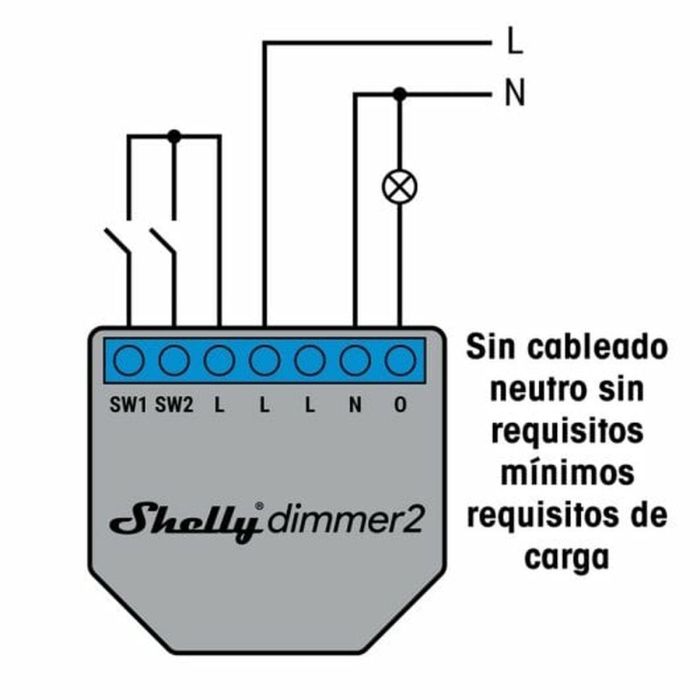Shelly Dimmer 2 Regulador de intensidad LED WiFi con función de medición Unterputz 200W/220W AC 100/230V IEEE 802.11b/g/n 8 Shelly Dimmer 2 Regulador de intensidad LED WiFi con función de medición Unterputz 200W/220W AC 100/230V IEEE 802.11b/g/n 8