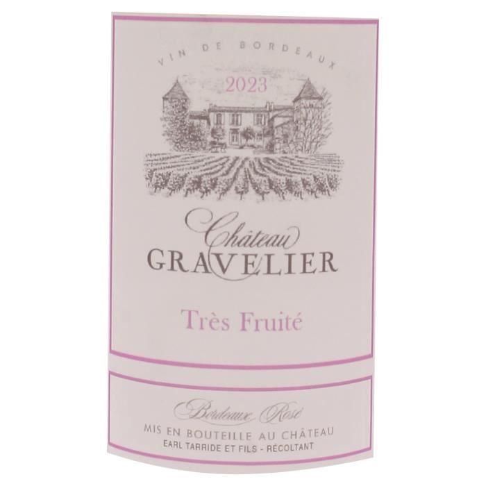 Château Gravelier 2023 Burdeos - Vino rosado de Burdeos 1 Château Gravelier 2023 Burdeos - Vino rosado de Burdeos 1