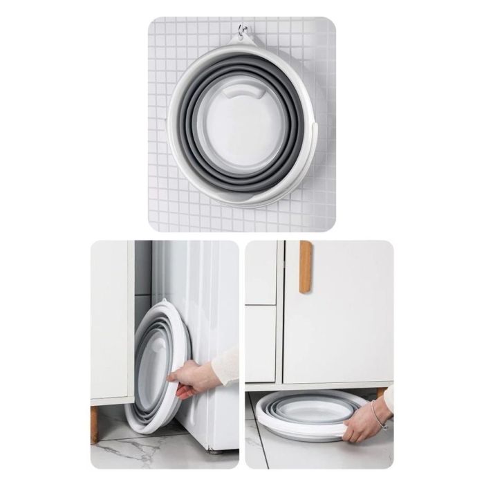 Confortime Cubo Plegable de Plástico 10 Litros 33x33x24.5 cm (12 Unidades) 1