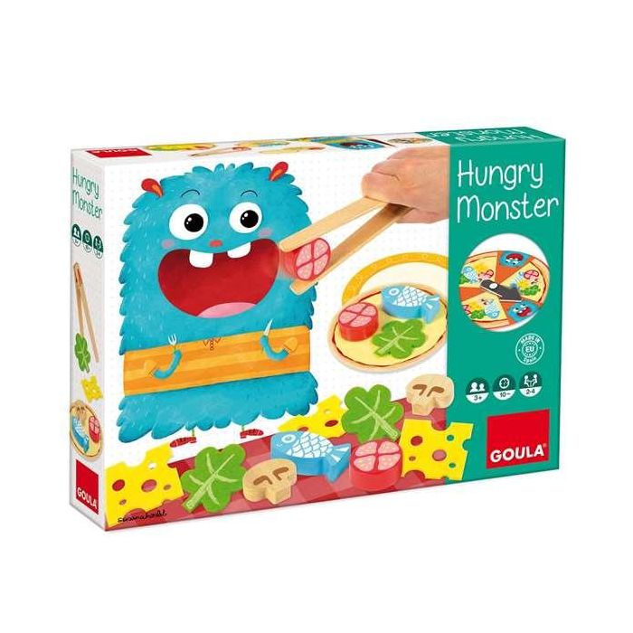 Goula Juego de Destreza Hungry Monster de Madera - Prepara la Pizza del Monstruo Tragón para Niños 3+ Años (Hasta 4 Jugadores) 0 Goula Juego de Destreza Hungry Monster de Madera - Prepara la Pizza del Monstruo Tragón para Niños 3+ Años (Hasta 4 Jugadores) 0