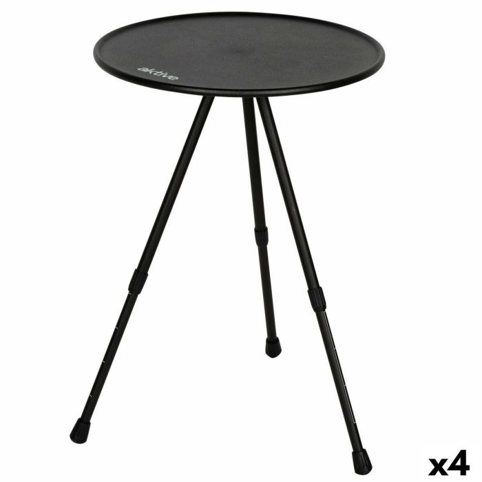 Mesa Plegable Aktive Negro 37 x 55 x 37 cm (4 Unidades) Mesa Plegable Aktive Negro 37 x 55 x 37 cm (4 Unidades)
