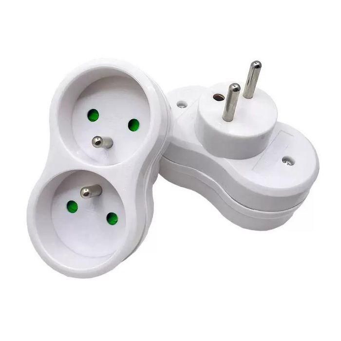 MicroConnect MC-PLUGEU1+2FRW Enchufe EU a 2 Tomas FR Tipo E, Adaptador de Corriente Blanco para Viajes/Hogar 1 MicroConnect MC-PLUGEU1+2FRW Enchufe EU a 2 Tomas FR Tipo E, Adaptador de Corriente Blanco para Viajes/Hogar 1