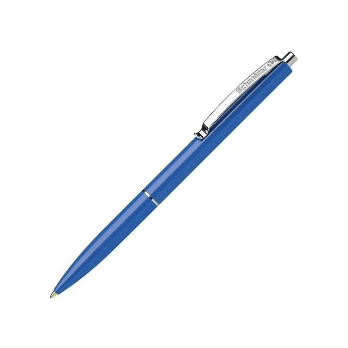 Schneider Bolígrafo Fino K15 Recargable con Clip Metálico Azul