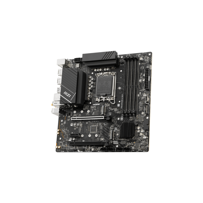MSI PRO B760M-A WiFi Placa Base Micro ATX LGA 1700 para Intel, DDR5, Wi-Fi 6, Bluetooth 5.3, 911-7D99-007 2