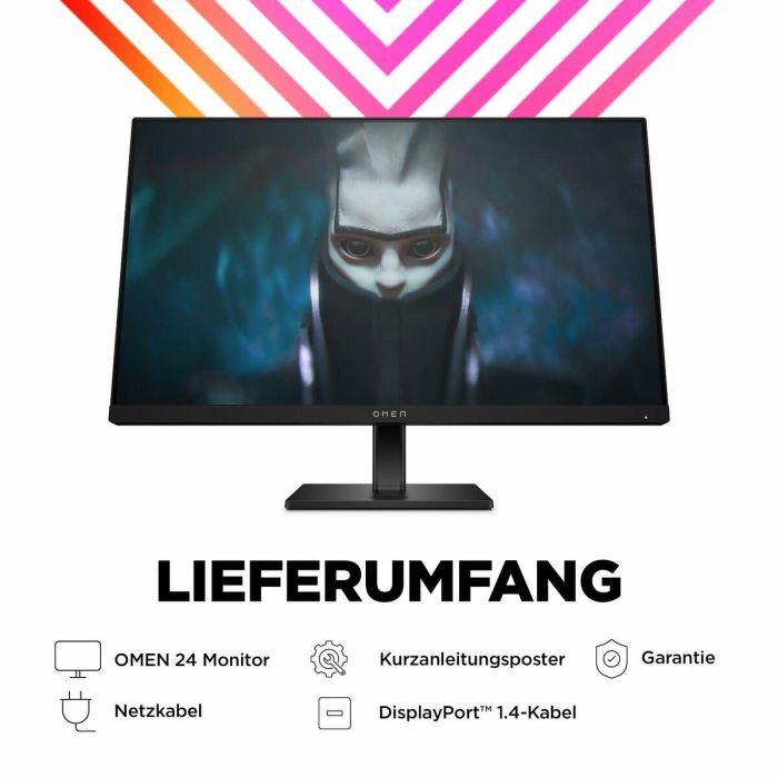 HP OMEN 24 Monitor Gaming 23.8 pulgadas FHD 165Hz para Juegos de Alto Rendimiento, Colores Vibrantes y Diseño Elegante 26