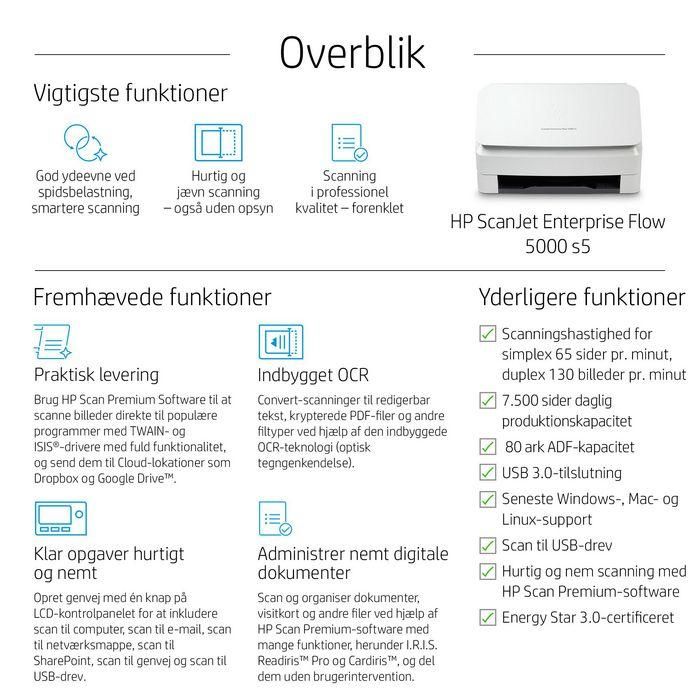 HP ScanJet Enterprise Flow 5000 s5 7