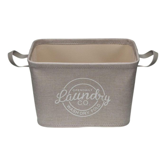 Cesto para la Ropa Sucia Versa Gris Poliéster PVC Metal EVA 38 x 25 x 26 cm 1 Cesto para la Ropa Sucia Versa Gris Poliéster PVC Metal EVA 38 x 25 x 26 cm 1