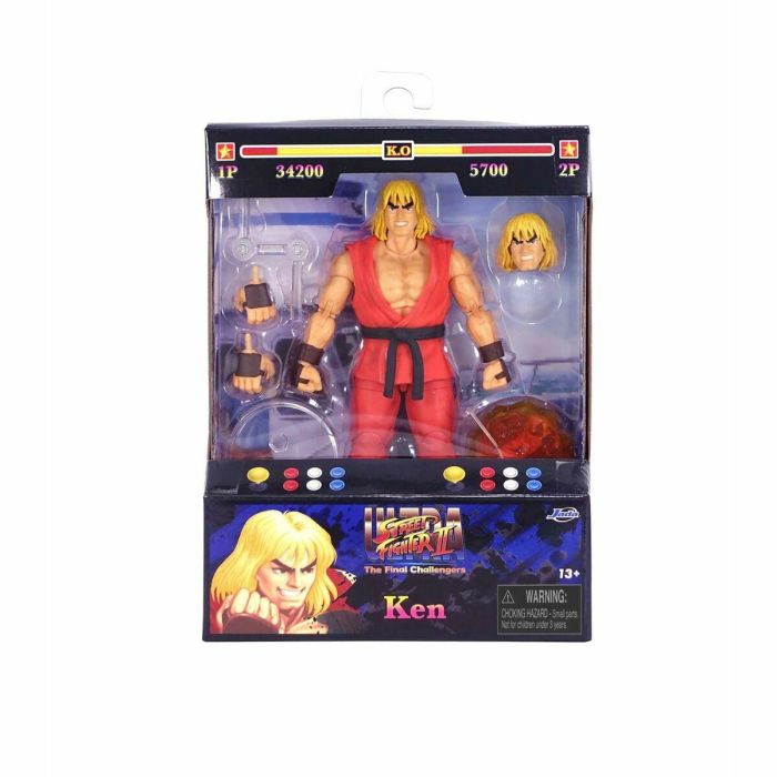 Street Fighter Ken Street Fighter II Figura de Acción 15 cm Plástico 17 Street Fighter Ken Street Fighter II Figura de Acción 15 cm Plástico 17