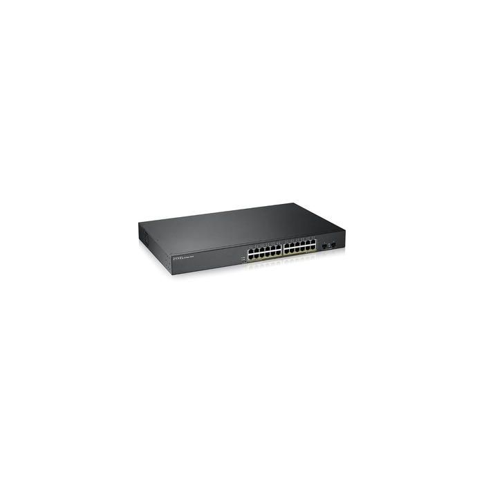 Zyxel GS1900-24HP Switch Gestionado Gigabit Ethernet 24 Puertos 10/100/1000, 1U, Negro - GS190024HPV2-EU0101F 1 Zyxel GS1900-24HP Switch Gestionado Gigabit Ethernet 24 Puertos 10/100/1000, 1U, Negro - GS190024HPV2-EU0101F 1