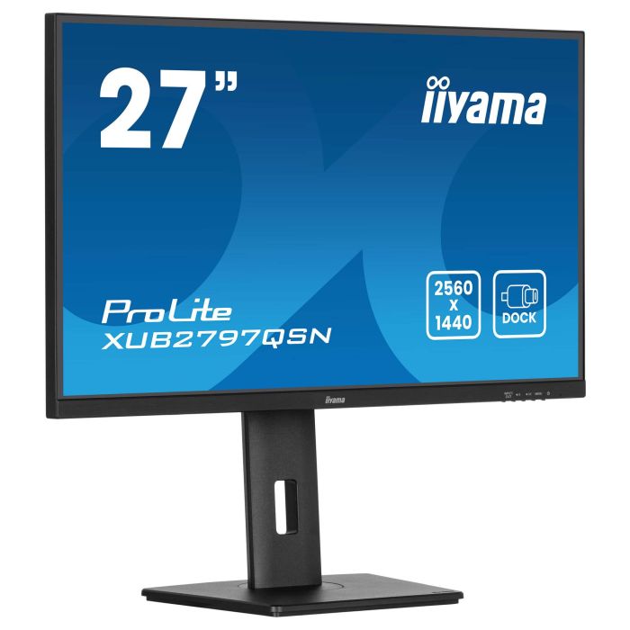 iiyama XUB2797QSN-B2 27" QHD IPS 1ms 100Hz HDMI DP USB-C Speaker Pivot Black iiyama XUB2797QSN-B2 27" QHD IPS 1ms 100Hz HDMI DP USB-C Speaker Pivot Black