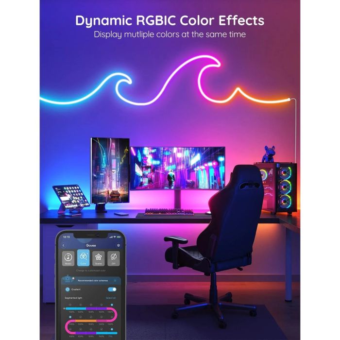 Govee RGBIC Neon Rope Light 2m 3 Govee RGBIC Neon Rope Light 2m 3