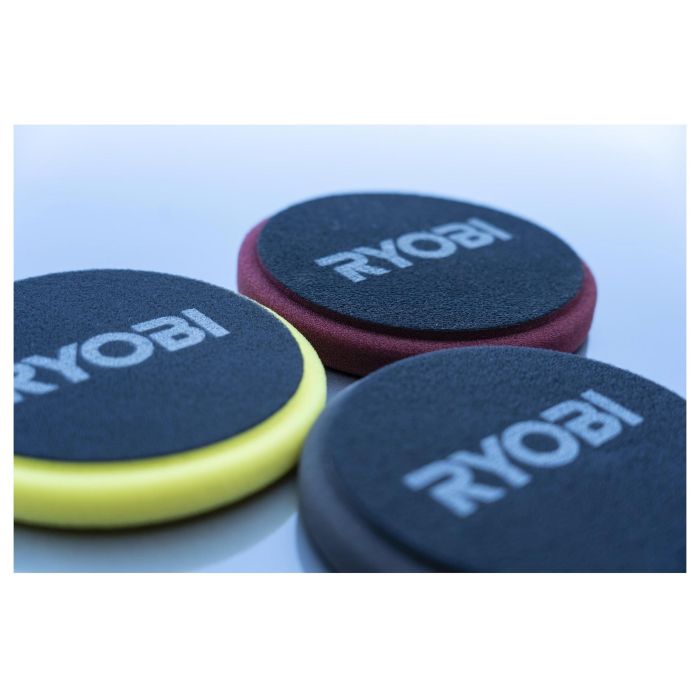 Ryobi R18P-0 Pulidora a Batería para Coche, 7500 RPM, 12.5 cm