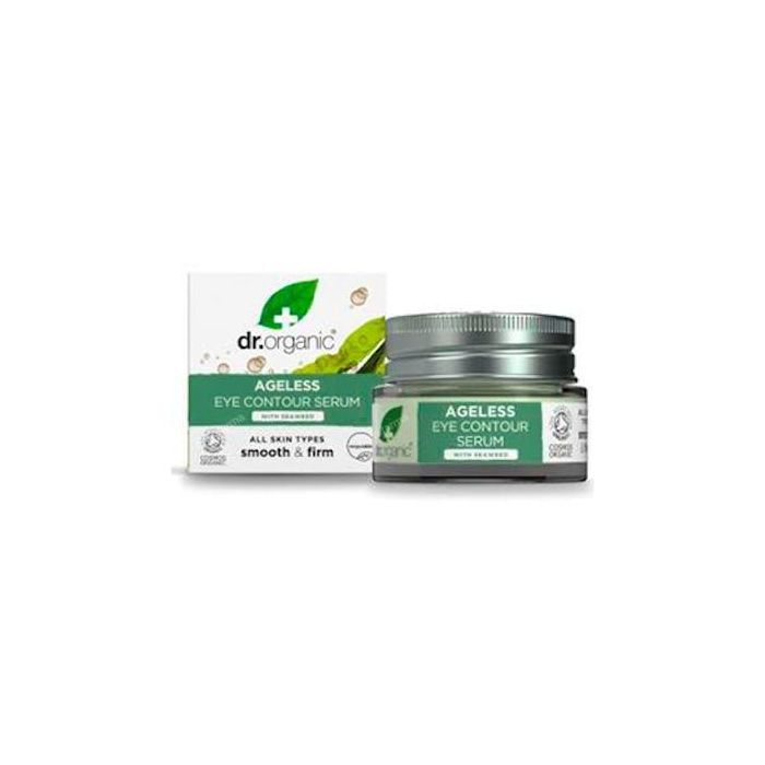 DR. ORGANIC Contorno de Ojos Siempre Joven Antiedad con Algas Marinas Reafirmante 15ml para Líneas Finas y Arrugas