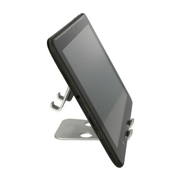 Soporte para Móviles KSIX Swivel Plateado 10 Soporte para Móviles KSIX Swivel Plateado 10