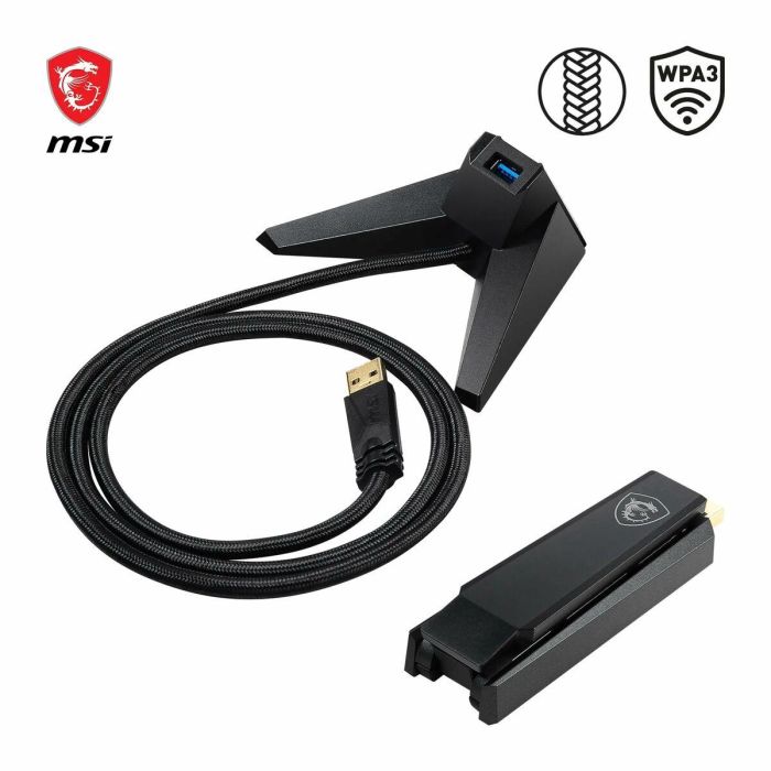Adaptador USB MSI AX1800 Negro 15 Adaptador USB MSI AX1800 Negro 15