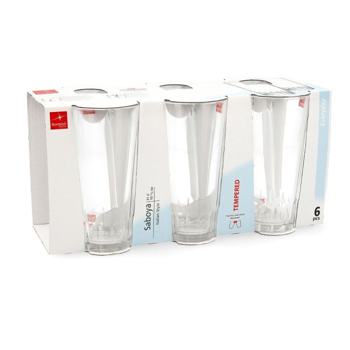 Bormioli Rocco Set 6 Vasos Altos Vidrio Templado Saboya 31 cL 2