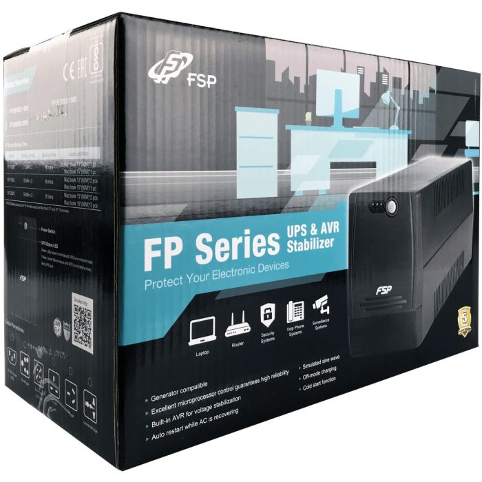 FSP FP 1500 Tower Line-interactive 1500VA 900W 2x12V/9Ah 4xSchuko 3