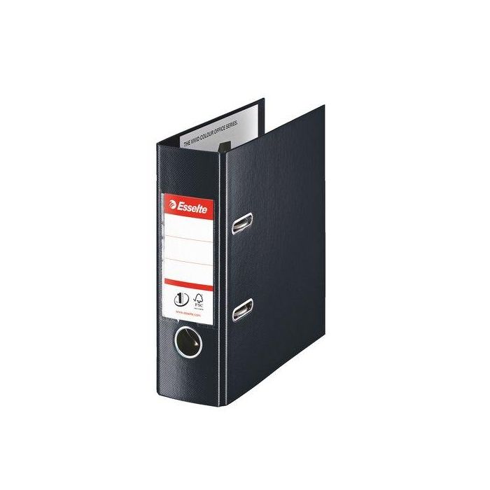 Archivador Palanca Esselte Plastico Con Rado A5 75Mm Negro (46076)