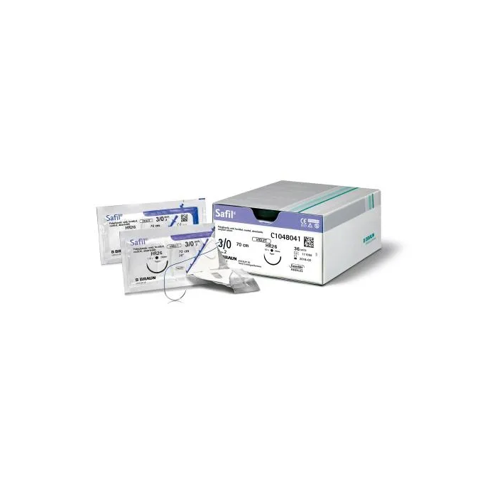Sutura Safil Violet 9-0 Hml6 150Mic 30 cms 12 Unidades Braun Sutura Safil Violet 9-0 Hml6 150Mic 30 cms 12 Unidades Braun