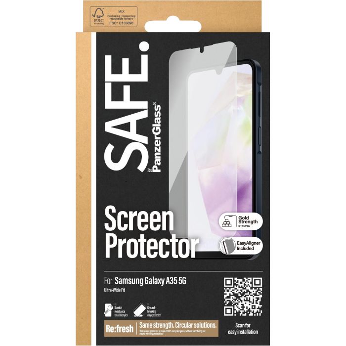 Protector de Pantalla para Móvil PanzerGlass Samsung A35 1
