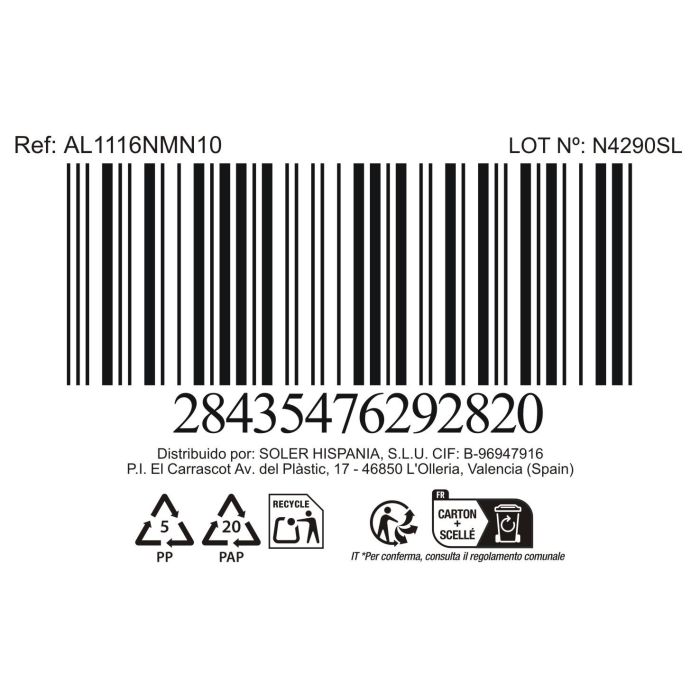 Inde Ischia - Set de 3 Platos de Postre Redonda Ø17.8 cm x 2 cm en Cristal Opalina, Negro (4 Cajas) Inde Ischia - Set de 3 Platos de Postre Redonda Ø17.8 cm x 2 cm en Cristal Opalina, Negro (4 Cajas)