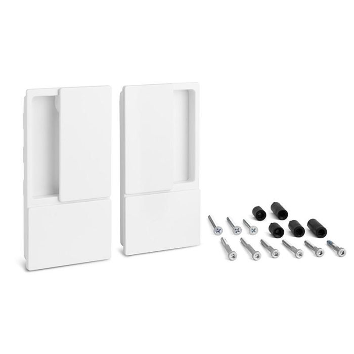 CERRAD/PICAP. MAGNETICOS Manilla Wave Fija Puerta Batiente Ciega, Cromo Satinado, Cerradura Magnética, Para Puertas hasta 60mm