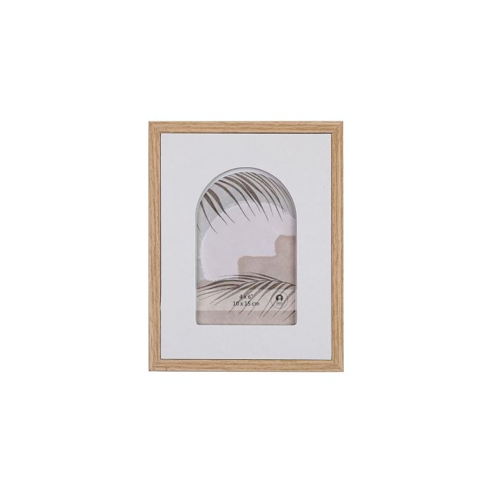 Marco Foto 10X15 Scandi DKD Home Decor Blanco Natural 3 x 22 x 17 cm (4 Unidades)