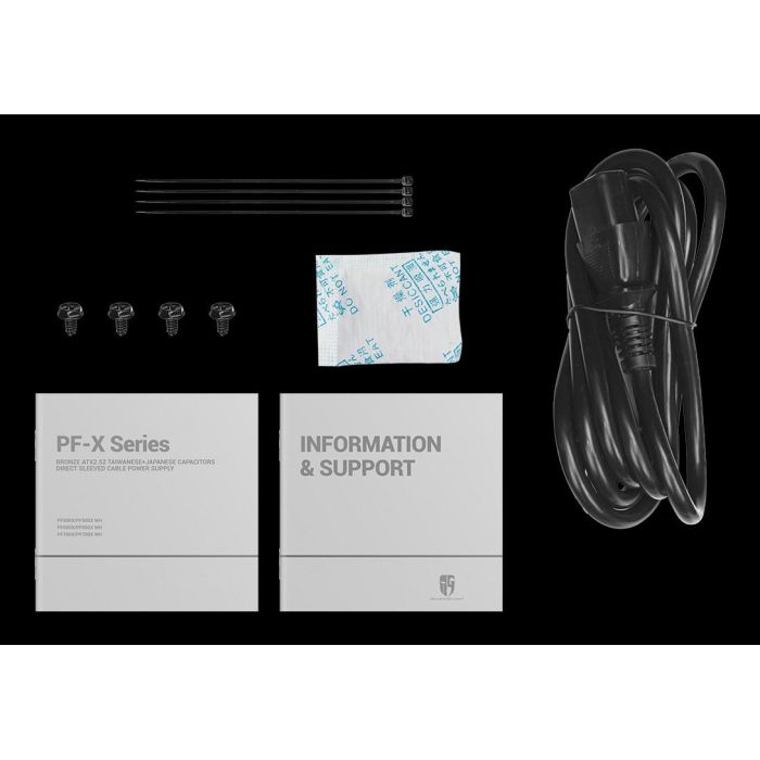 DeepCool Fuente de Alimentación PF600X 600W 80 Plus Bronze ATX, No Modular, Ventilador de 120 mm 6