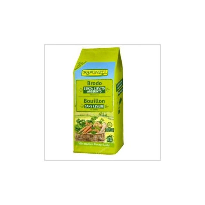 RAPUNZEL Caldo de Verduras Bio sin Levadura 500g - Deshidratado en polvo para sopas y salsas