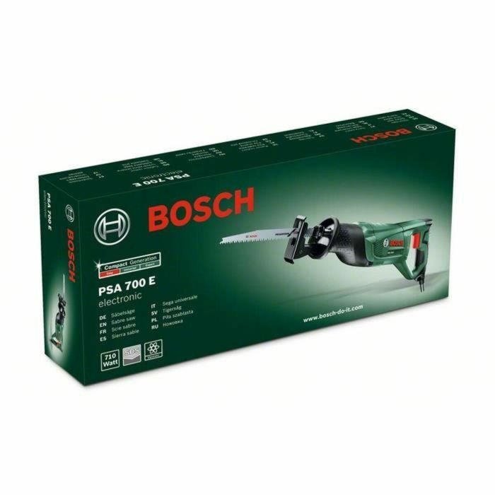 Bosch PSA 700 E Sierra Sable Eléctrica 710W para Madera y Acero, 2700 cpm, Capacidad de Corte 150mm Madera / 10mm Acero 4 Bosch PSA 700 E Sierra Sable Eléctrica 710W para Madera y Acero, 2700 cpm, Capacidad de Corte 150mm Madera / 10mm Acero 4