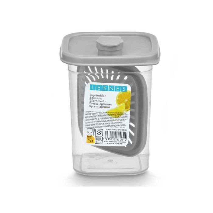 Exprimidor Tapa Dosificador Gris 1L Leknes 10X15CM (24 Unidades) 2 Exprimidor Tapa Dosificador Gris 1L Leknes 10X15CM (24 Unidades) 2