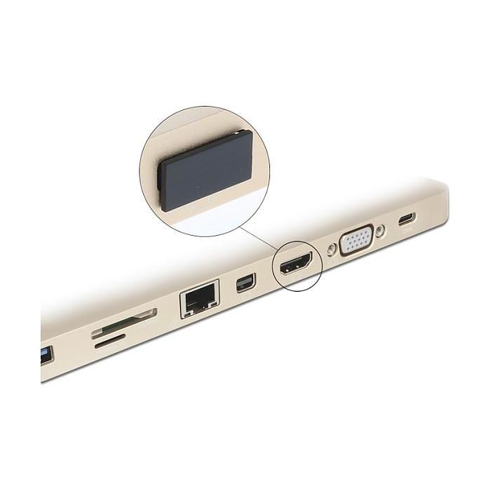DeLOCK Protector de Polvo para Conector HDMI Tipo A sin Asa, Negro, Referencia 64030, Paquete de 10 Unidades 1 DeLOCK Protector de Polvo para Conector HDMI Tipo A sin Asa, Negro, Referencia 64030, Paquete de 10 Unidades 1