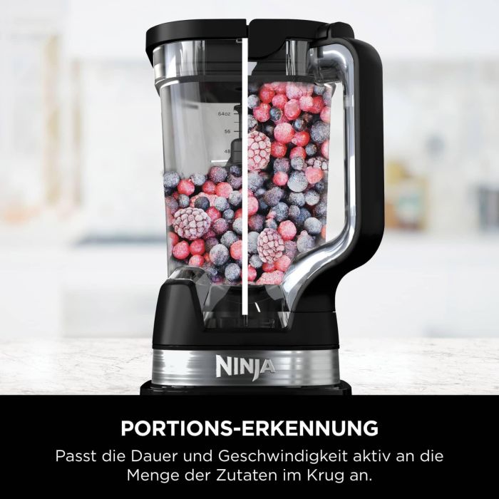 Ninja TB201EU Batidora de Vaso Detect Power Pro 1200W con Tecnología BlendSense y Jarra de 2.1L para Zumos y Purés 3