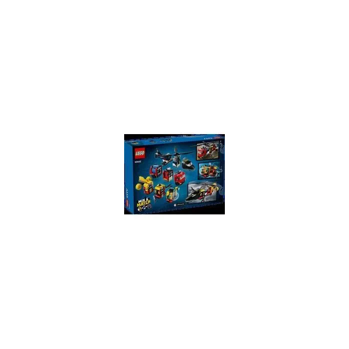Lego 60462 City Helicóptero, camión de bomberos y submarino modular - Juguete para niños de 7 años 5