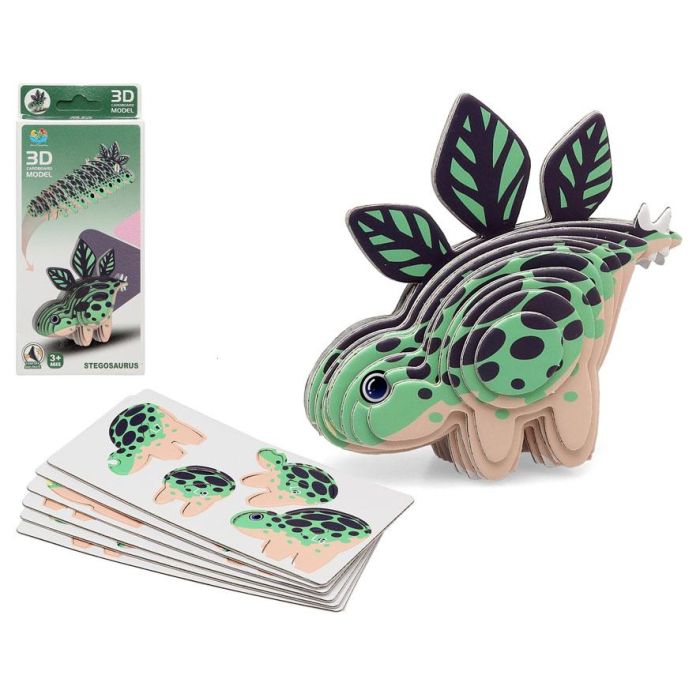 Puzzles Escolar Dinosaurio 18x8 cm 3D 1 Set