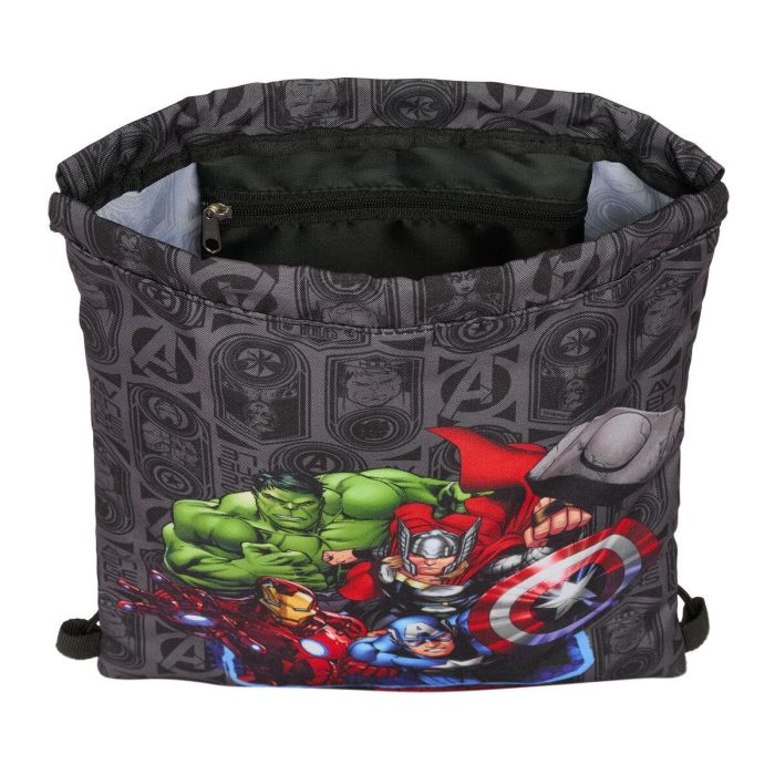 Bolsa Mochila con Cuerdas The Avengers Vendetta Negro 26 x 34 x 1 cm 1