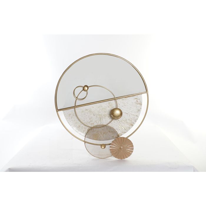 Espejo de pared DKD Home Decor Blanco Dorado Moderno 65 x 7,6 x 76 cm
